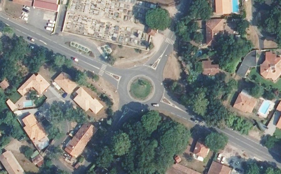 Vue aérienne du Avenue de l'Océan