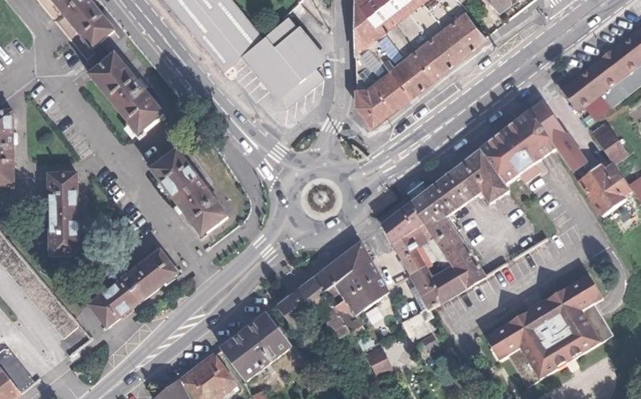Vue aérienne du Avenue du Général Eisenhower