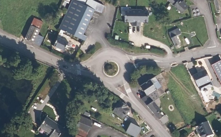 Vue aérienne du Rond-Point de Kergillet