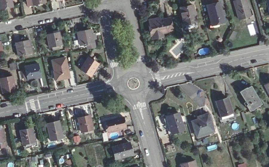 Vue aérienne du Rue du Millepertuis