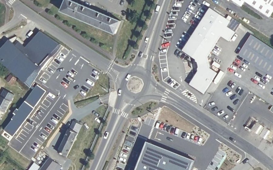 Vue aérienne du Rue de la Minière