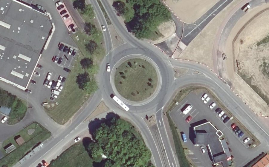 Vue aérienne du Rond-Point Atlantique