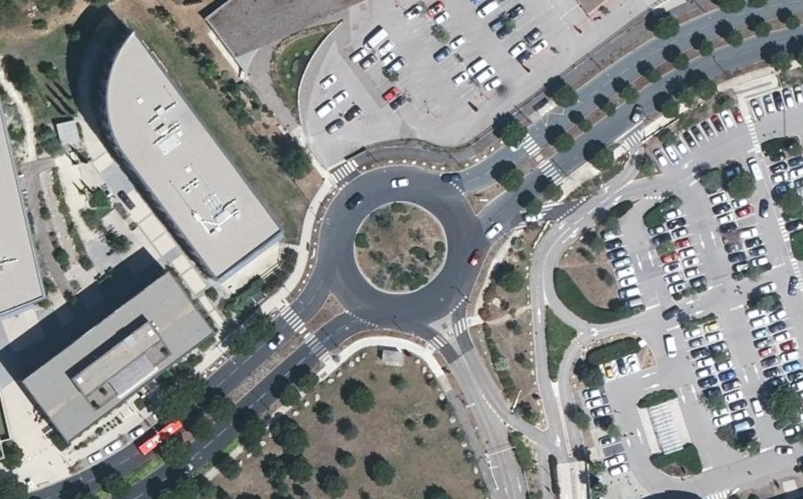 Vue aérienne du Place de Jérusalem