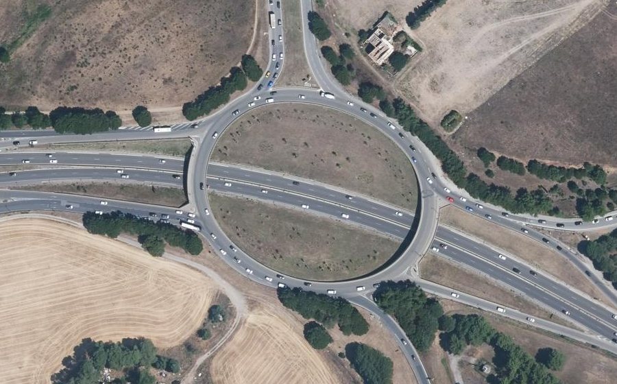 Vue aérienne du Rond-Point du Zénith