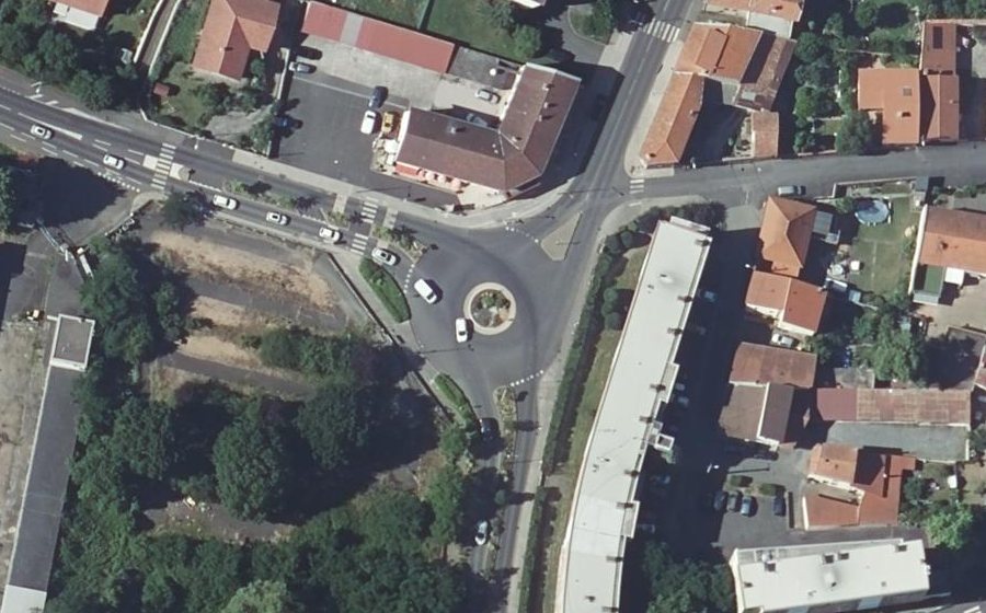 Vue aérienne du Rond-Point de Taïde