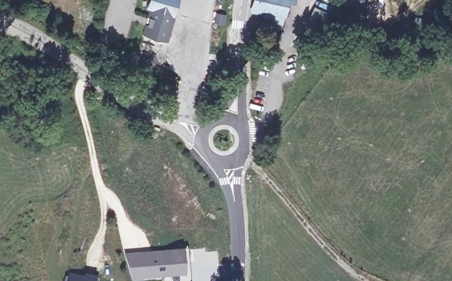 Vue aérienne du Route des 3 Villages
