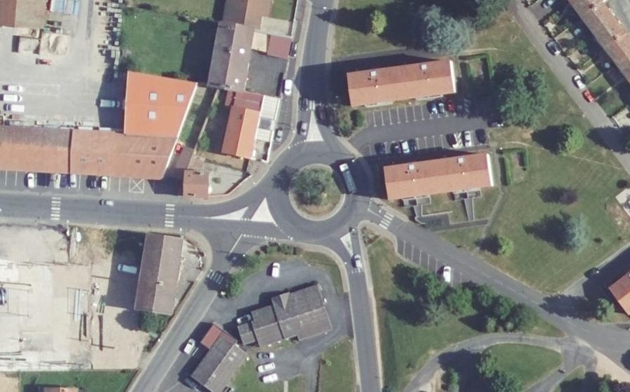Vue aérienne du Giratoire de la Résistance