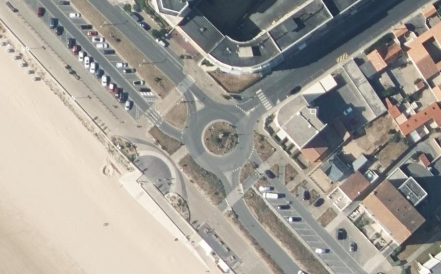 Vue aérienne du Rond-Point Valentin