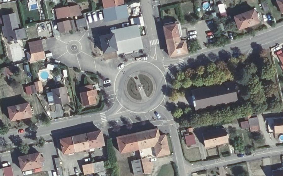 Vue aérienne du Place de la Libération