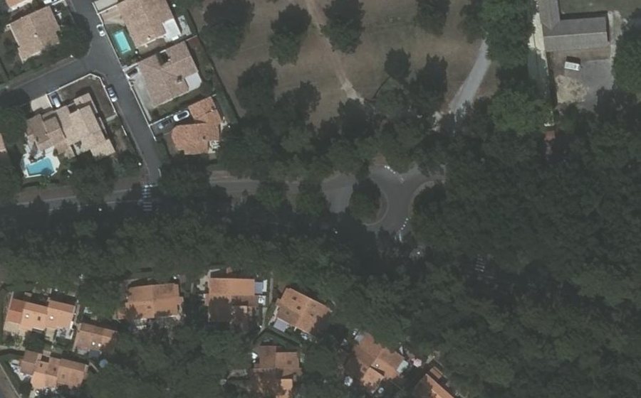 Vue aérienne du Rond-Point des Gannes