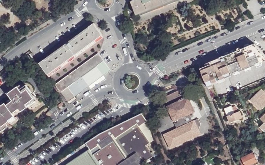 Vue aérienne du Avenue des Alliés