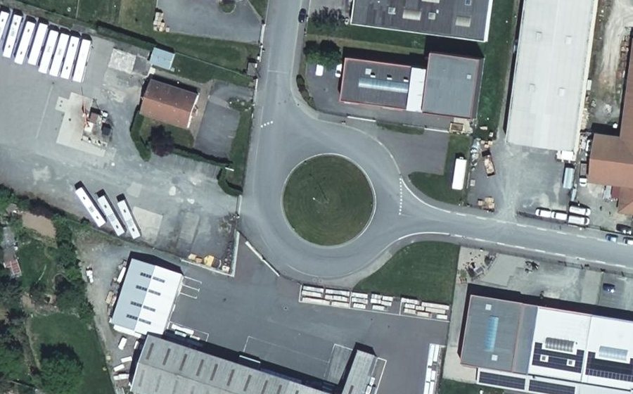 Vue aérienne du Rue Gutenberg