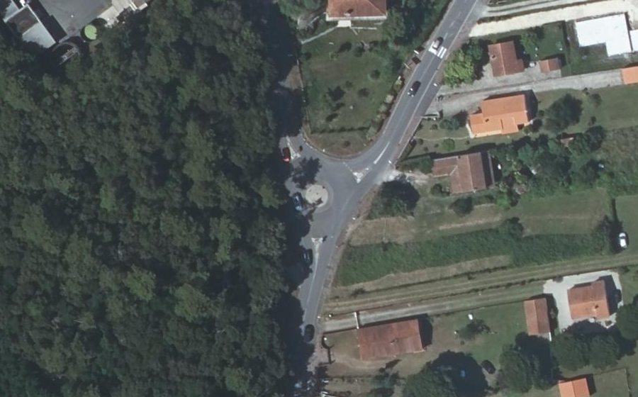 Vue aérienne du Rond-Point de Trillou