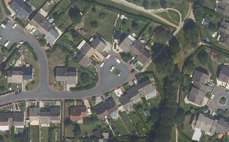 Vue aérienne du Rue du Thaveau