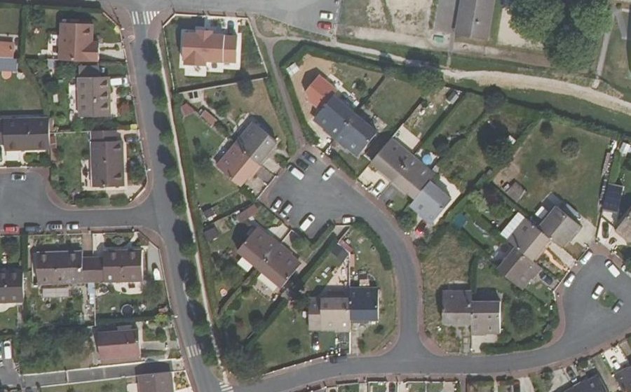 Vue aérienne du Rue Hautin
