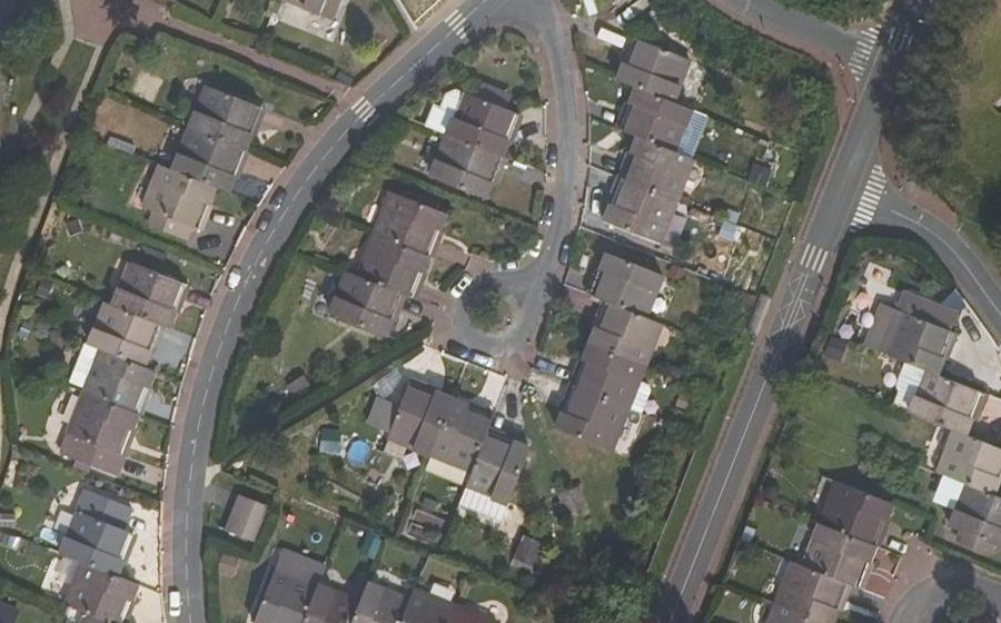 Vue aérienne du Hameau des Passementières