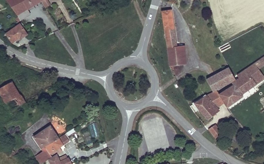 Vue aérienne du Place du Pré Commun