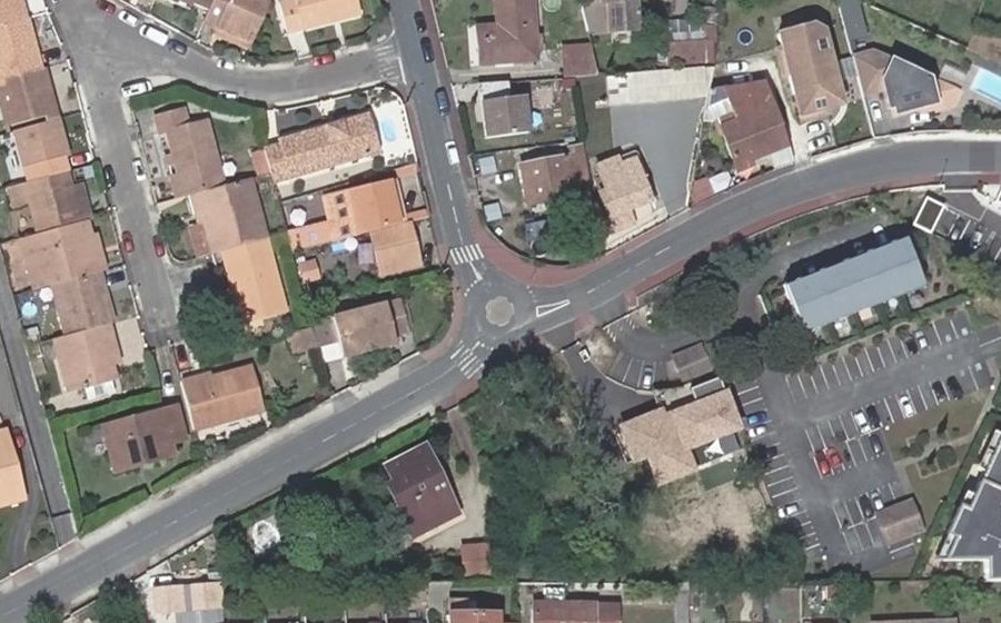 Vue aérienne du Rue Raymond Bierge