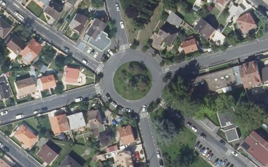 Vue aérienne du Place Marcel Sembat