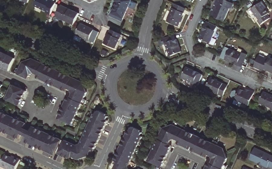 Vue aérienne du Avenue du Maréchal de Lattre de Tassigny
