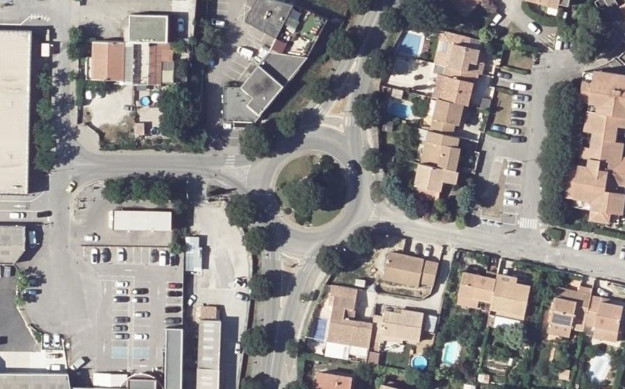 Vue aérienne du Boulevard Salvador Allende