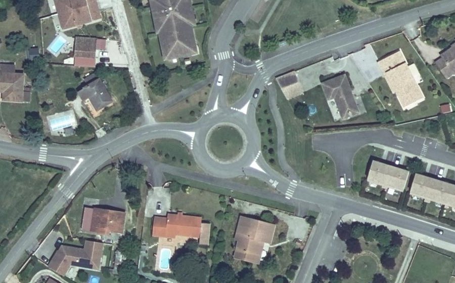 Vue aérienne du Route de Daux
