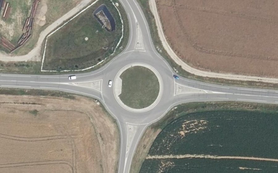 Vue aérienne du RD1