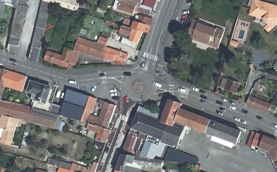 Vue aérienne du Rond-Point du Souvenir-Français