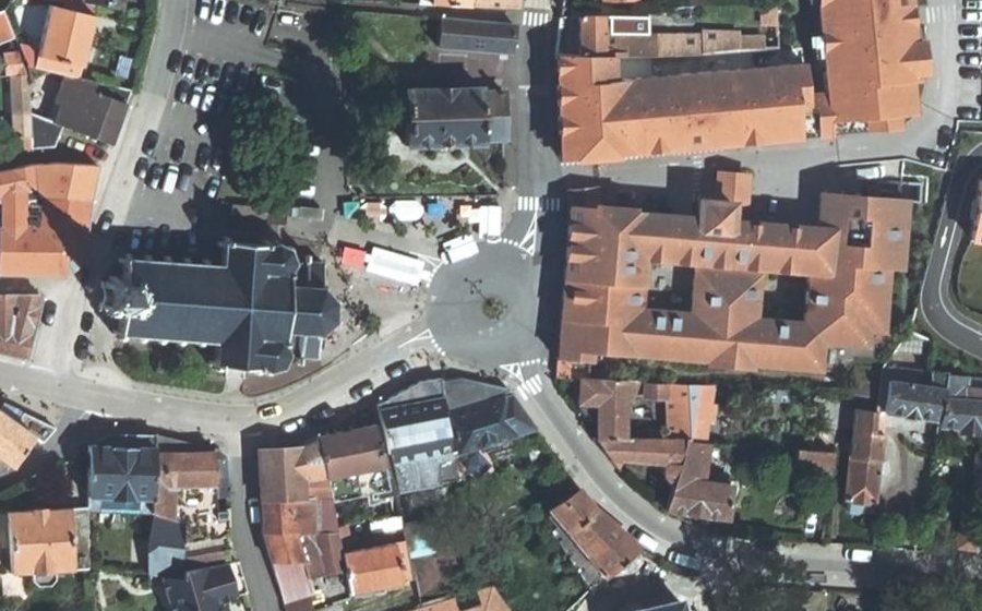 Vue aérienne du Place de la Libération