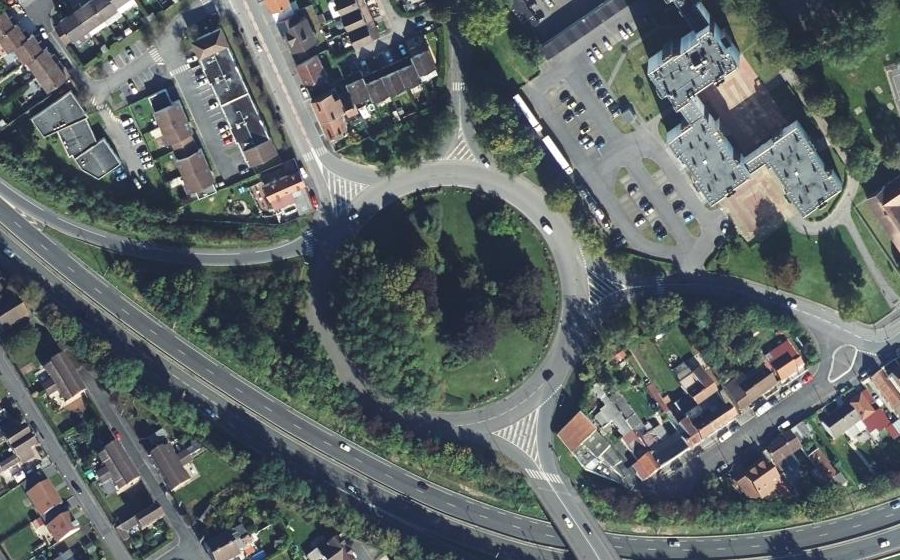 Vue aérienne du Rond-Point Charles de Gaulle