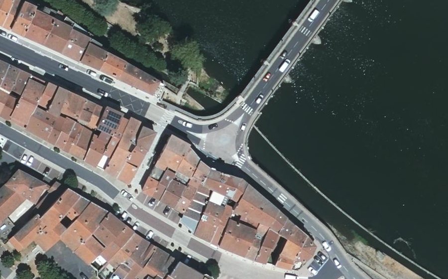 Vue aérienne du Place de la Mairie