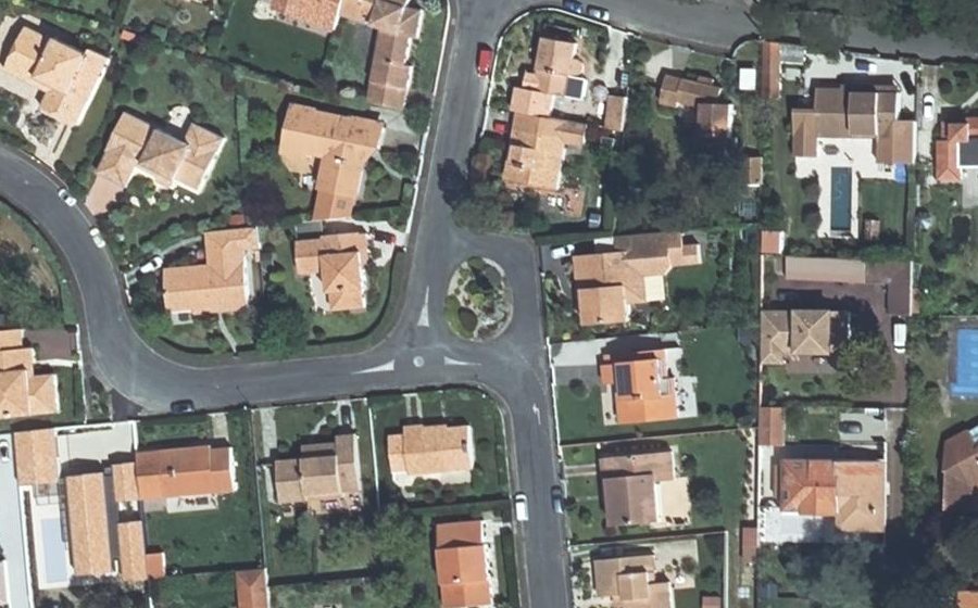Vue aérienne du Allée de Calypso