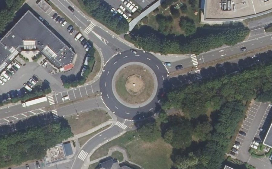 Vue aérienne du Avenue de la Plaine de France