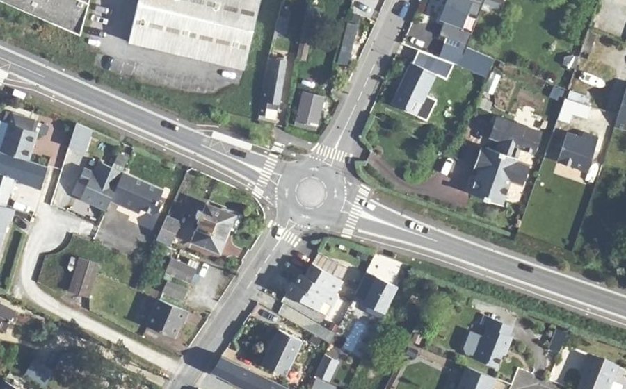 Vue aérienne du Giratoire du Penker