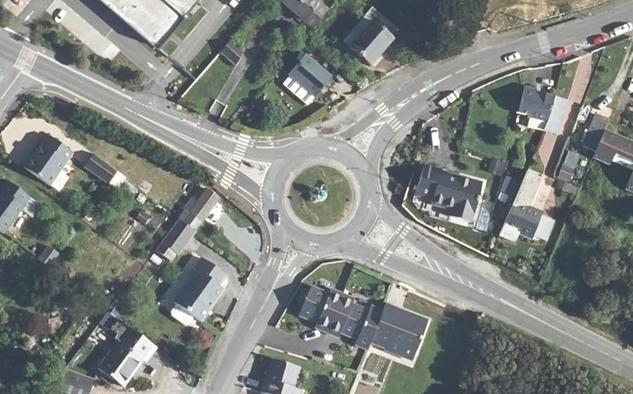Vue aérienne du Giratoire de la Frégate