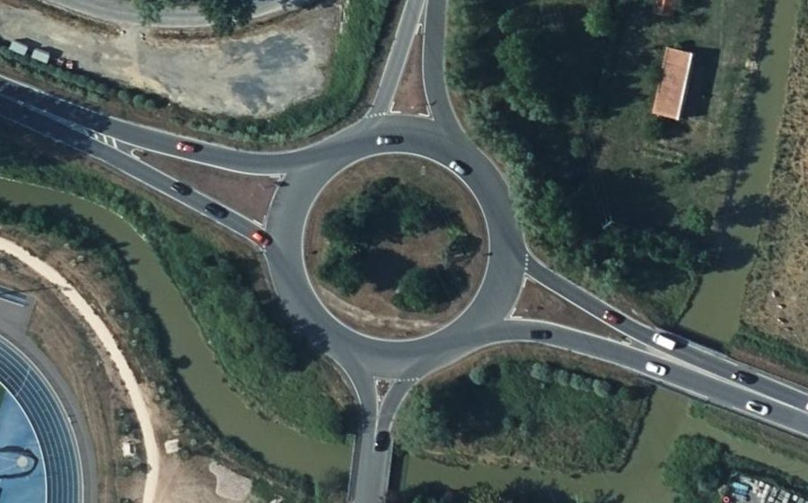 Vue aérienne du Rond-Point du Both