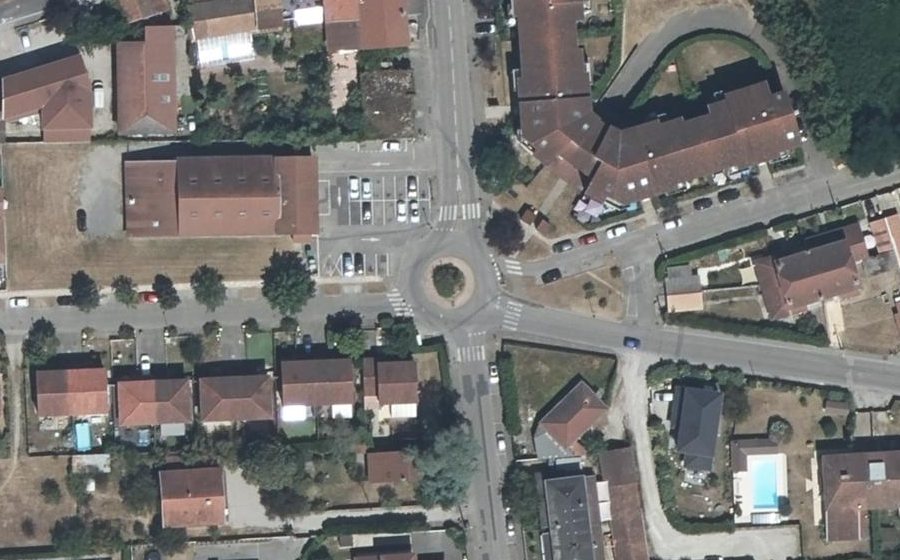 Vue aérienne du Avenue des Îles