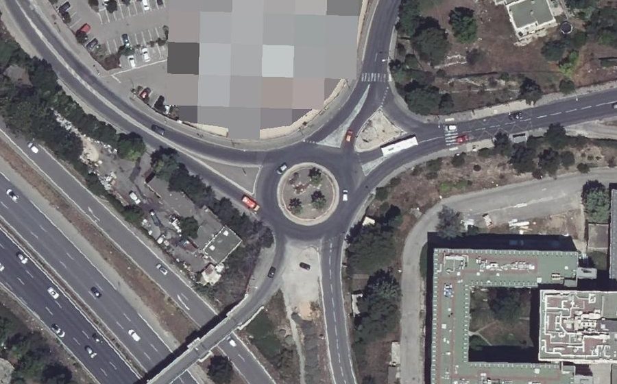Vue aérienne du Rond-Point Irène Calmettes