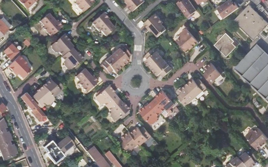 Vue aérienne du Rue Charles de Montesquieu