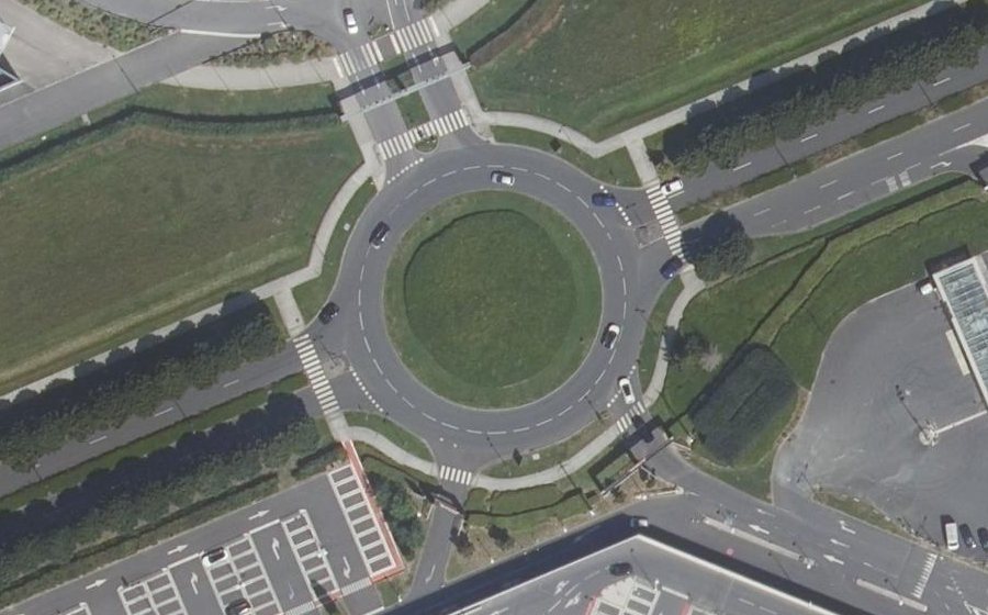 Vue aérienne du Allée de l'Avant Scène
