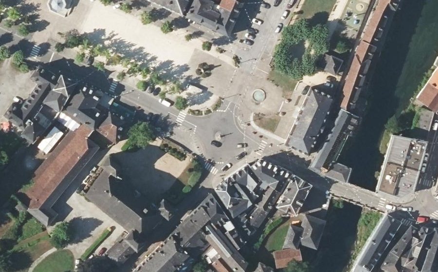 Vue aérienne de la Croix Blanche
