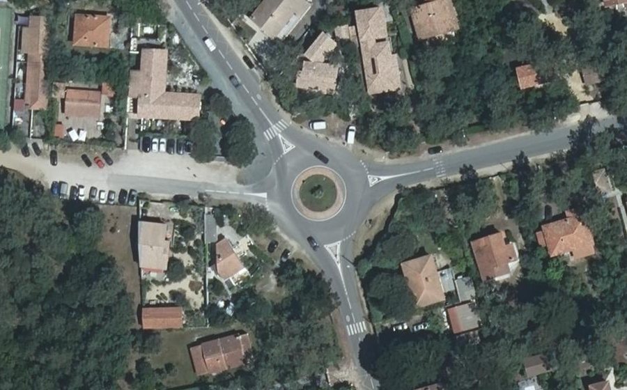 Vue aérienne du Rond-Point du Phare