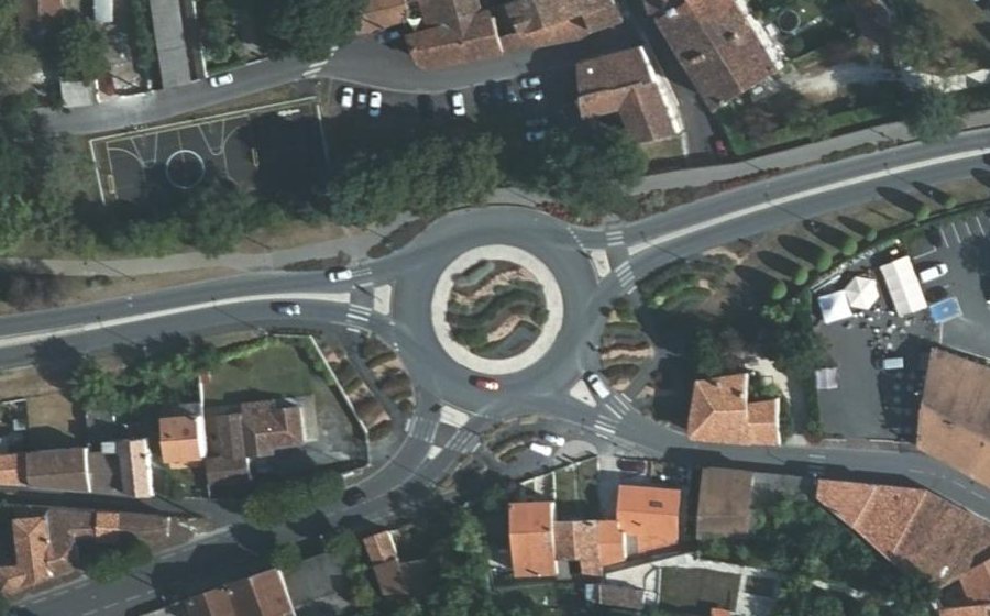 Vue aérienne du Rond-Point Castagnary