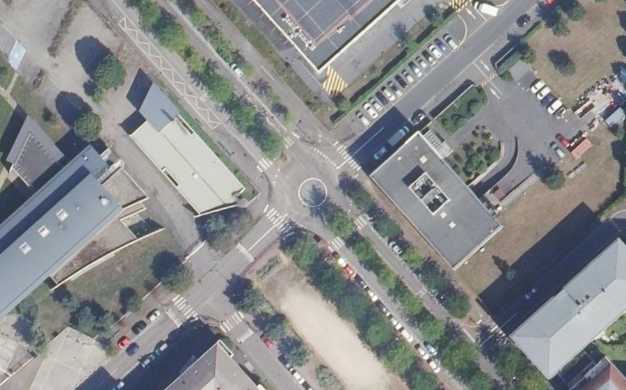 Vue aérienne du Avenue du Général Charles de Gaulle