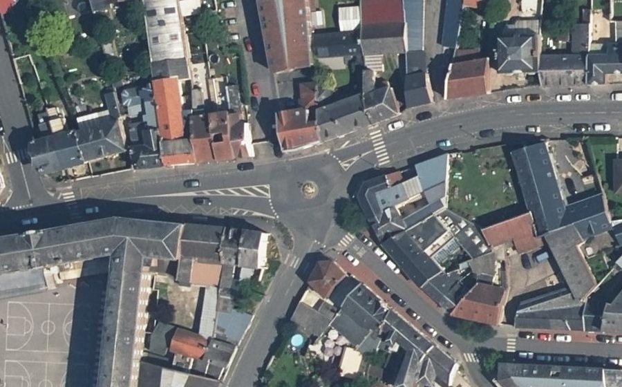 Vue aérienne du Place du Brouage