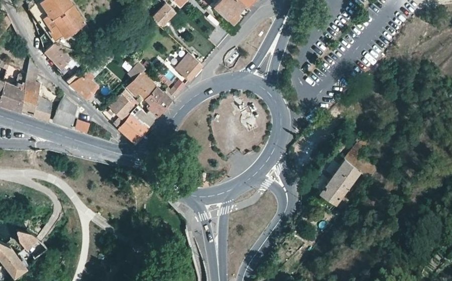 Vue aérienne du Rond-Point Willy Brandt