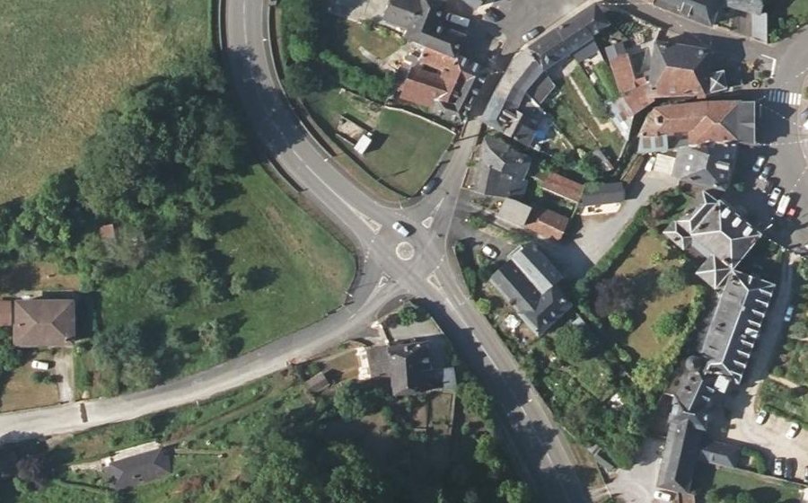 Vue aérienne du Rond-Point du Manga