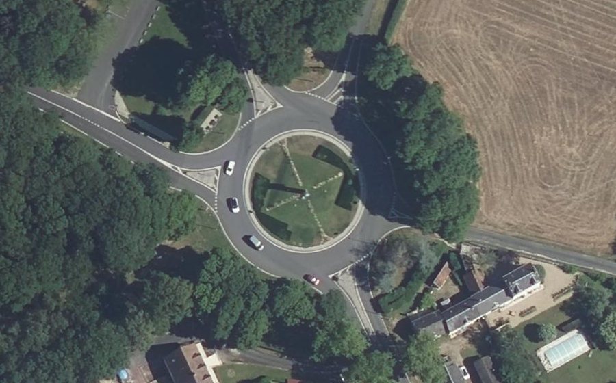 Vue aérienne du Car Benevent