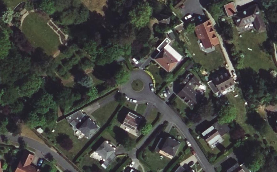 Vue aérienne du Clos des Thuyas