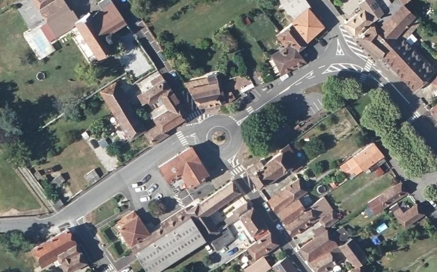 Vue aérienne du Place de la Mairie